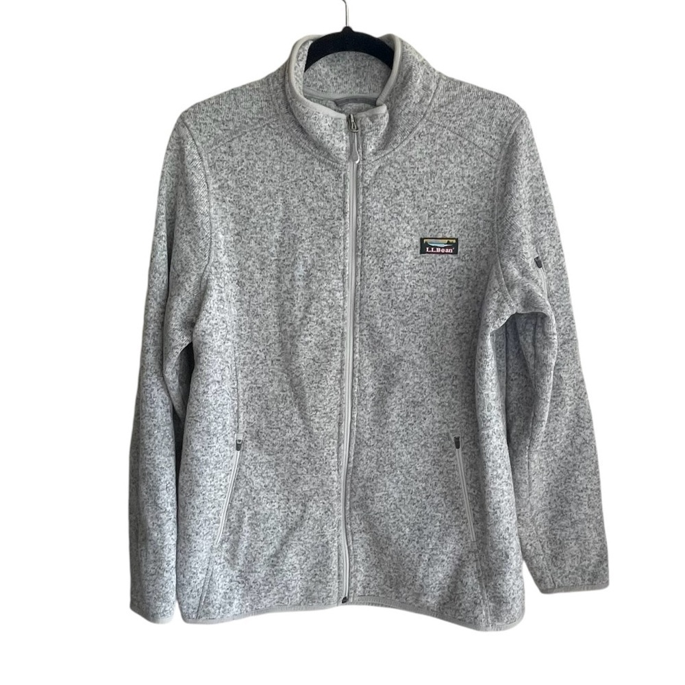 L.L. BEAN Sweater Fleece Full-Zip Front Jacket
Gray XL